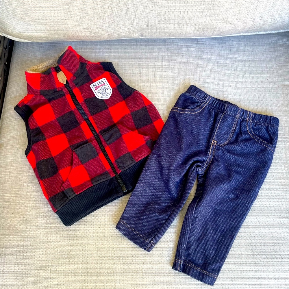 Carter’s, Vest & Pants, Size 3 Months